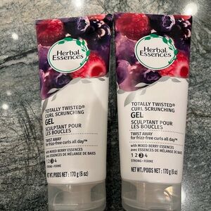 2 Herbal Essences Totally Twisted Curl Scrunching Gel Mixed Berry Essentials 6oz